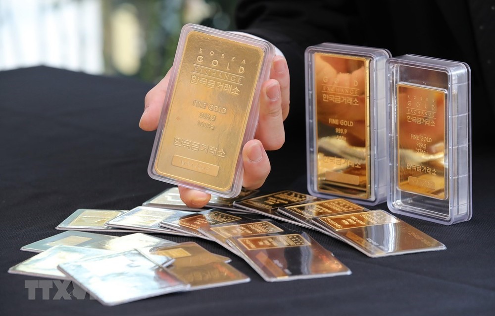 5月12日上午越南国内市场黄金价格下调8万越盾