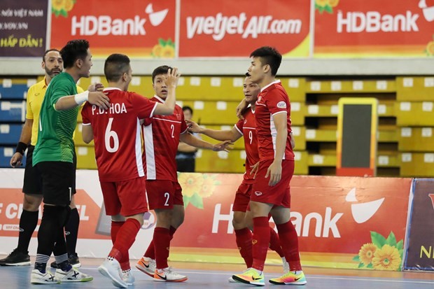 越南队将与黎巴嫩队角逐争夺2021年世界室内五人制足球锦标赛入场券