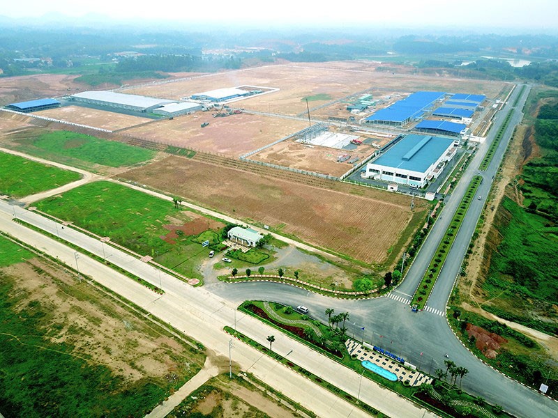 Khu công nghiệp Phú Hà, thị xã Phú Thọ. Ảnh: thixaphutho.net
