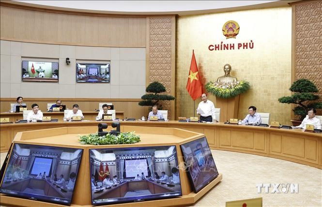 Thủ tướng Nguyễn Xuân Phúc phát biểu. Ảnh: Thống Nhất – TTXVN
