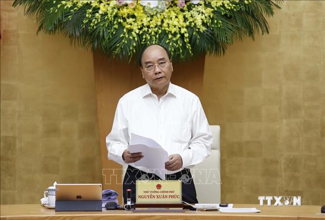 Thủ tướng Nguyễn Xuân Phúc phát biểu. Ảnh: Thống Nhất – TTXVN