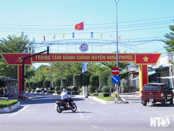 Huyện Ninh Phước đạt chuẩn nông thôn mới năm 2019.. Ảnh: baoninhthuan.com.vn