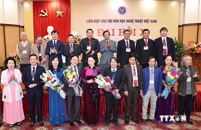 Chủ tịch Quốc hội Nguyễn Thị Kim Ngân dự Đại hội đại biểu toàn quốc Liên hiệp các Hội Văn học nghệ thuật Việt Nam