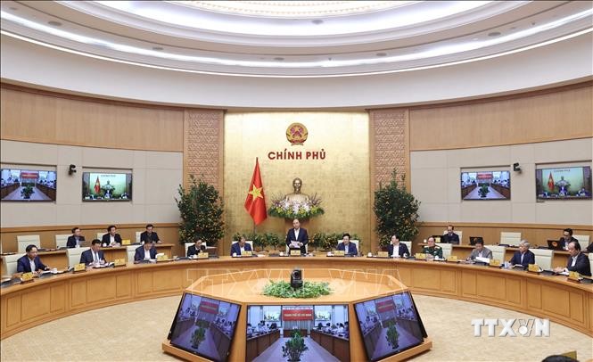 Thủ tướng Nguyễn Xuân Phúc phát biểu. Ảnh: Thống Nhất - TTXVN
