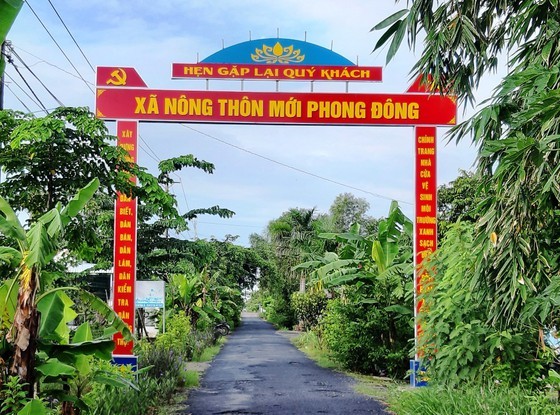 Xã vùng sâu Phong Đông, huyện Vĩnh Thuận (Kiên Giang) đạt chuẩn nông thôn mới. Ảnh: sggp.org.vn