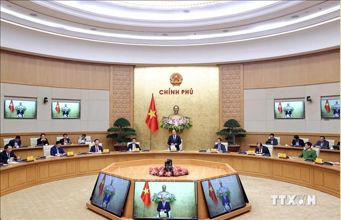 Thủ tướng Nguyễn Xuân Phúc, Chủ tịch Ủy ban quốc gia về Chính phủ điện tử phát biểu. Ảnh: Thống Nhất – TTXVN