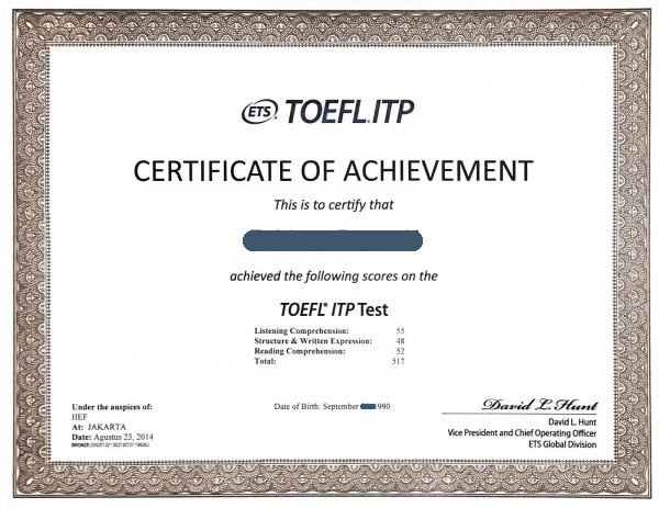 Thí sinh có chứng chỉ tiếng Anh TOEFL ITP trên 450 điểm sẽ được miễn thi môn ngoại ngữ. Ảnh: gdtxtinh.vinhphuc.edu.vn