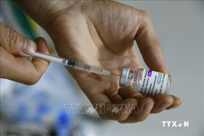 7.000 liều vaccine của hãng AstraZeneca được sử dụng để tiêm trong đợt 2. Ảnh: Nam Sương - TTXVN
