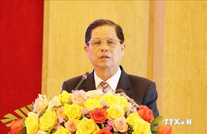Ông Nguyễn Tấn Tuân, Phó Bí thư Tỉnh ủy, được bầu tiếp tục giữ chức Chủ tịch Ủy ban nhân dân tỉnh Khánh Hòa nhiệm kỳ 2021 – 2026. Ảnh: Tiên Minh - TTXVN