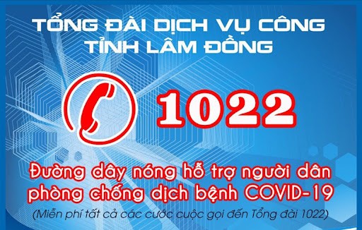 Điện thoại phòng chống dịch COVID-19. Ảnh :baolamdong.vn
