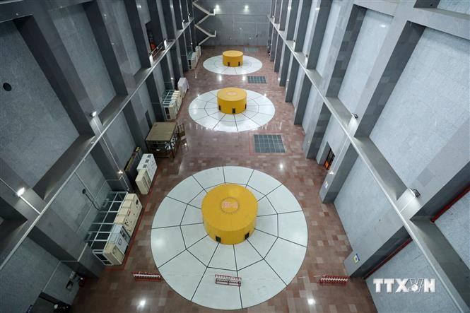 3 tổ máy Nhà máy Thủy điện Tuyên Quang với công suất là 342 MW, sản lượng điện trung bình hằng năm là 1,295 tỷ kwh. Ảnh: Anh Tuấn – TTXVN
