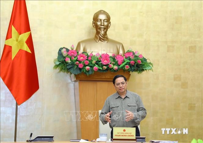 Thủ tướng Chính phủ Phạm Minh Chính phát biểu. Ảnh: Văn Điệp - TTXVN