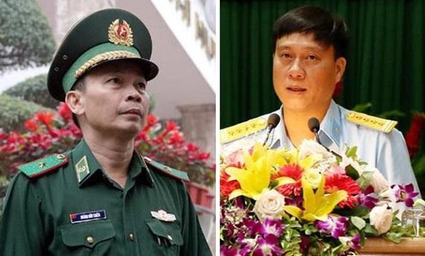 Thiếu tướng Hoàng Hữu Chiến (ảnh trái); Đại tá Bùi Đức Hiền. Ảnh: baochinhphu.vn
