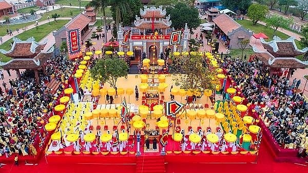 Quang cảnh một nghi lễ tế thần đền Xã Tắc.Ảnh : baoxaydung.com.vn
