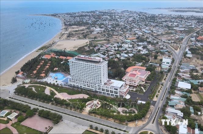 Ninh Thuận đẩy mạnh đầu tư, phát triển khu đô thị du lịch ven biển tại thành phố Phan Rang – Tháp Chàm. Ảnh: TTXVN phát
