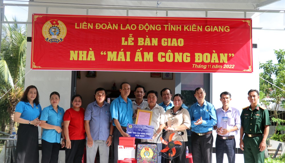 Kiên Giang: Hỗ trợ “Mái ấm công đoàn” cho đoàn viên khó khăn về nhà ở