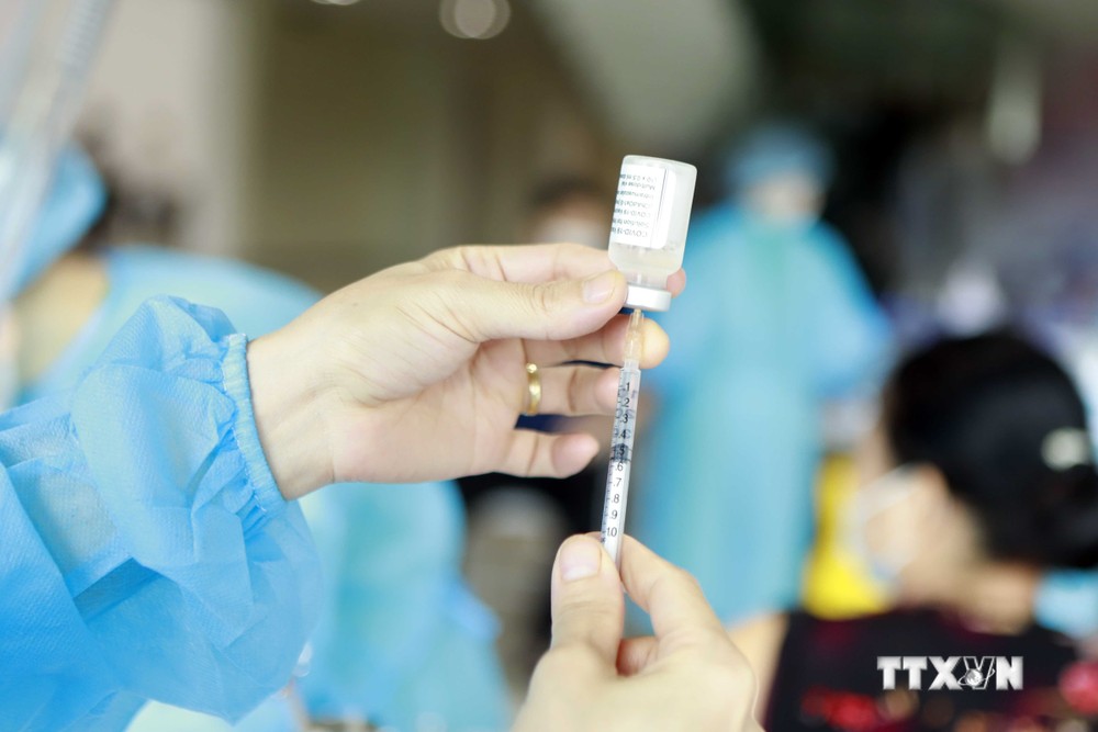 Vĩnh Phúc chuẩn bị tiêm vắc-xin phòng dịch Covid-19 cho trẻ từ 5 đến dưới 12 tuổi. Ảnh: Hoàng Hùng - TTXVN
