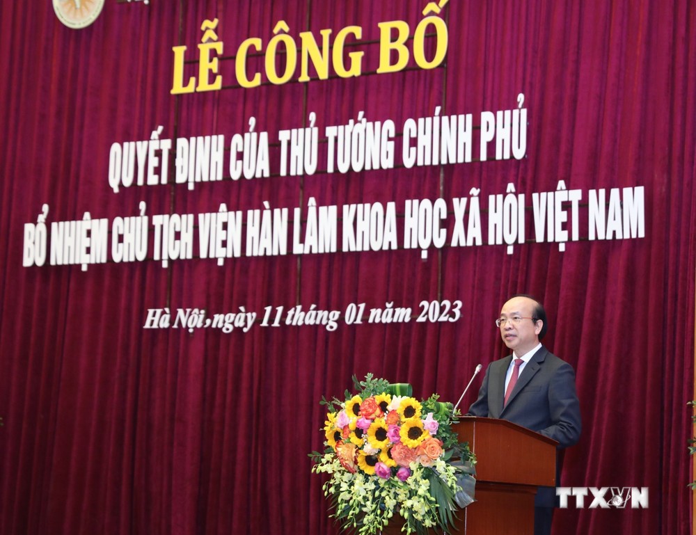 Công bố quyết định bổ nhiệm Chủ tịch Viện Hàn lâm Khoa học xã hội Việt Nam