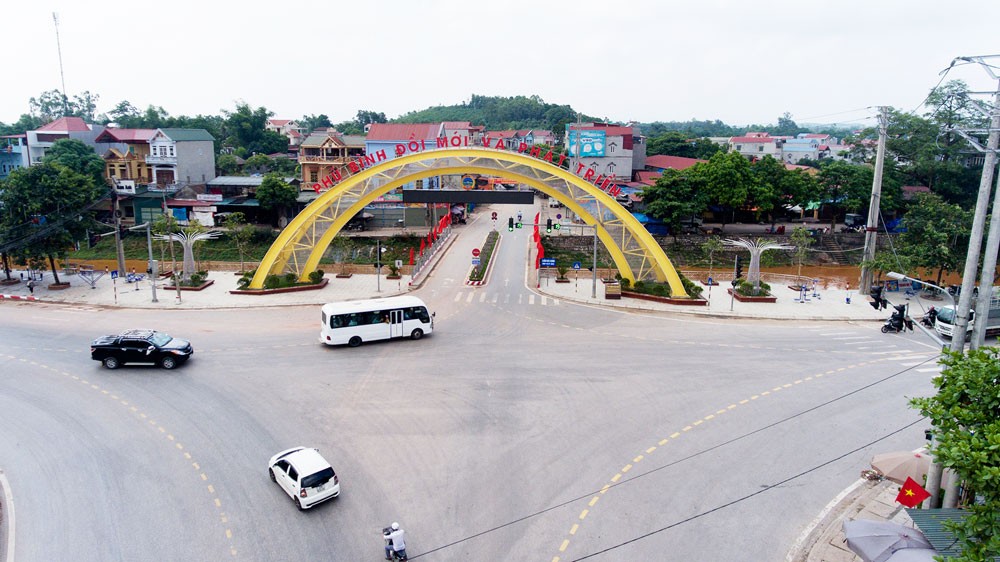 Thị trấn Hương Sơn (Phú Bình). Ảnh: baothainguyen.vn