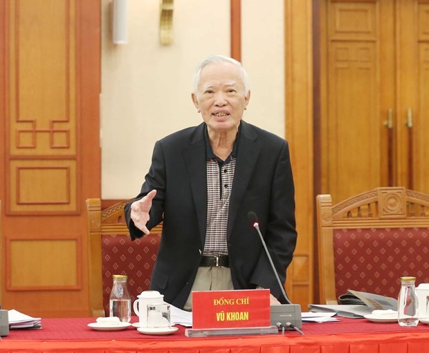 Nguyên Phó Thủ tướng Chính phủ Vũ Khoan. Ảnh: TTXVN