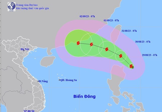 Bão SAOLA giật cấp 17 sắp vào Biển Đông