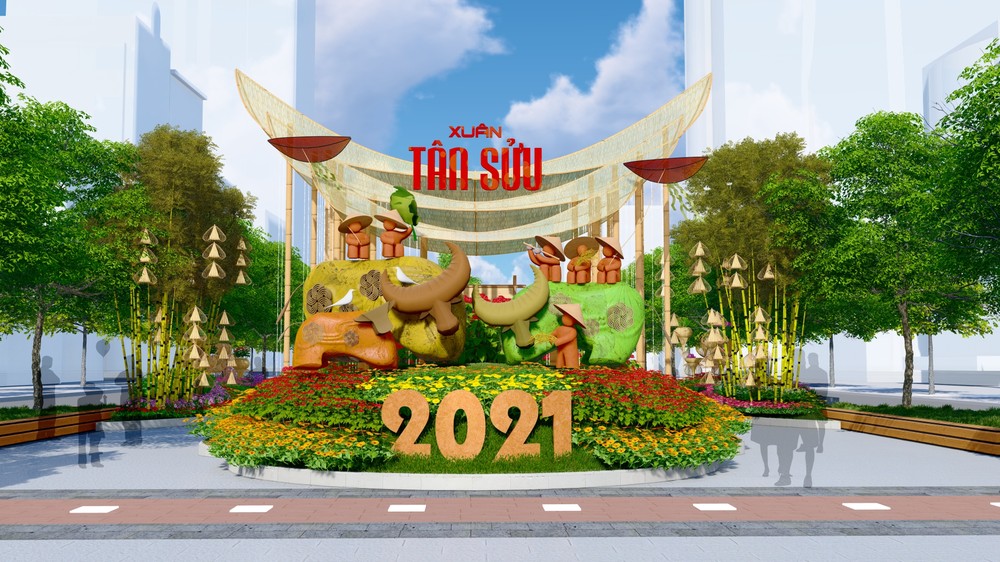 Đường hoa Nguyễn Huệ Tết Tân Sửu 2021 hứa hẹn rực rỡ với chủ đề  “Thành phố Hồ Chí Minh: Văn minh - Hiện đại - Nghĩa tình”