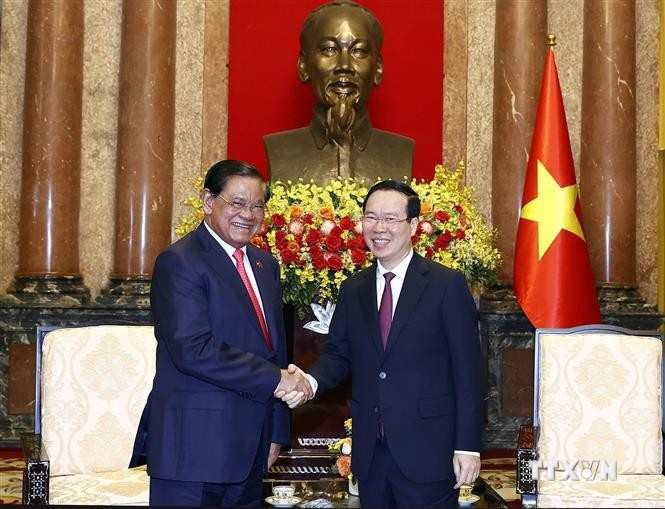 越南国家主席武文赏会见柬埔寨副首相