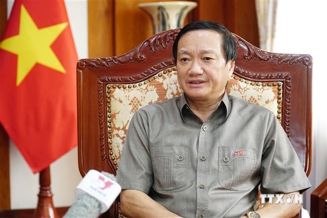 越南驻老挝大使阮伯雄：推动越老全面合作关系不断走深走实